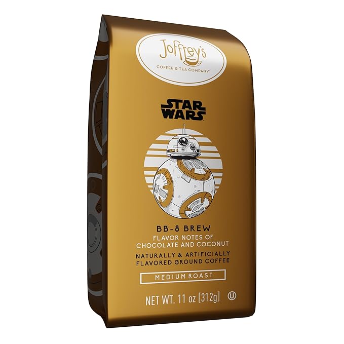 Joffrey's Coffee - STAR WARS™ BB-8 Brew, STAR WARS Licensed Coffee Collection, Artisan Medium Roast, Toasty & Smooth Taste, Brew or French Press (Ground, 11oz)