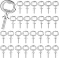 Metal Bottle Opener Kit Blank Bottle Opener Stainless Steel Open Inserts Hardware for Wedding Wine Party DIY Project Craft Wood Turning(Silver,30 Pieces)