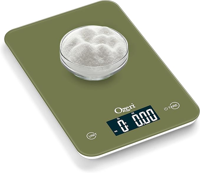 Ozeri Touch Professional Digital Kitchen Scale (12 lbs Edition) in Tempered Glass