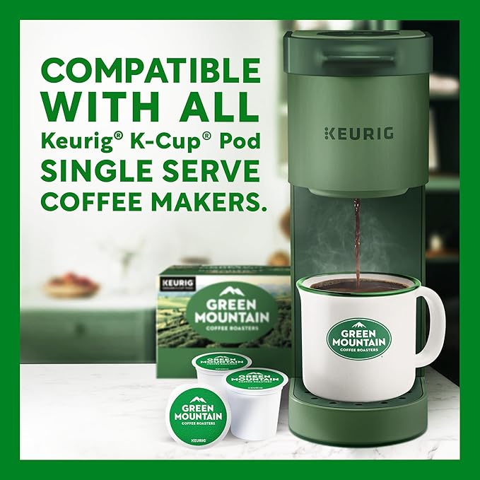 Green Mountain Coffee Roasters Caramel Vanilla Cream, Single-Serve Keurig K-Cup Pods, Flavored Light Roast Coffee Pods, 48 Count