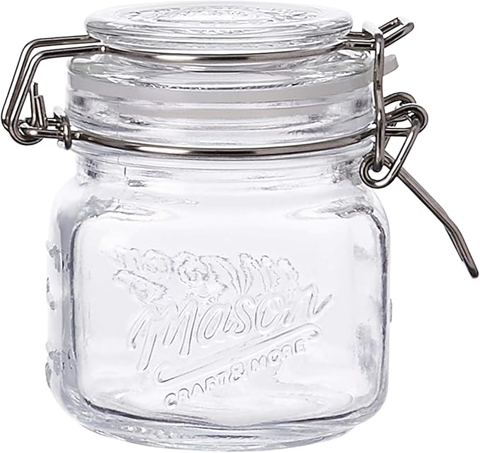 Mason Craft & More Food Storage, 7OZ MINI 4 PACK, Clear