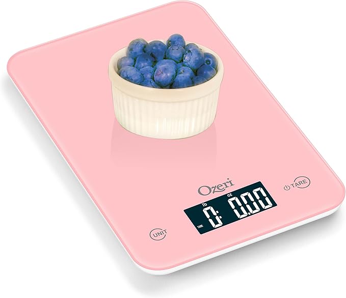 Ozeri Touch Professional Digital Kitchen Scale (12 lbs Edition) in Tempered Glass