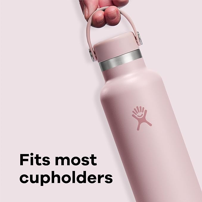 Hydro Flask Water Bottle - Insulated Stainless Steel - Non Spill, Leakproof in 24 Oz Beachplum Purple