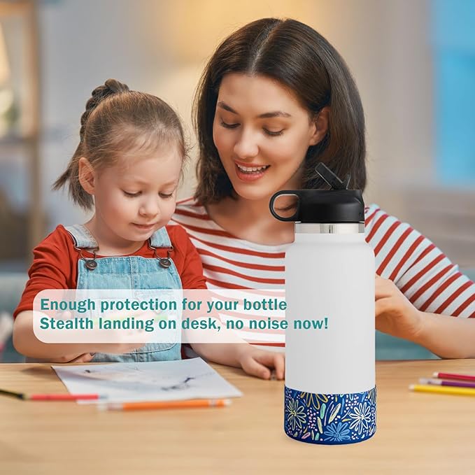 WK IEASON Protective Silicone Base Boot for Hydro Flask Mouth, Anti-Slip Silicone Sleeve Cover Bumper for Hydro Water Bottle Accessories -2.83inch Bottom Diameter