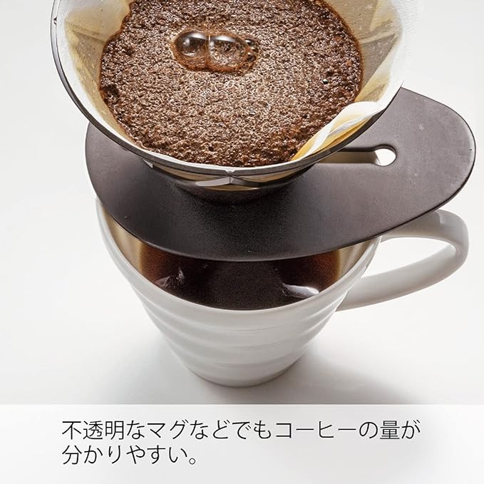 Hario V60 "Mugen" Plastic Coffee Dripper, Size 02, Clear Black