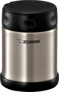 Zojirushi Steel Food Jar, Small, 12-Ounce Black Stainless