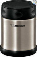 Zojirushi Steel Food Jar, Small, 12-Ounce Black Stainless (Pack of 12)