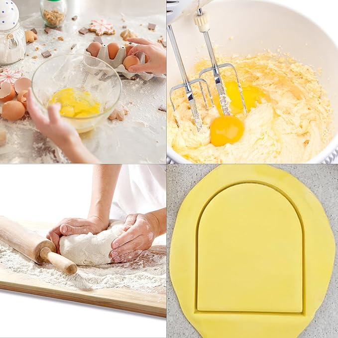 Door Arch Cookie Cutters Set, Stainless Steel, Sandwich and Biscuit Molds Small to Large Size of 1.97‘’/2.56‘’/3.15"/3.94"/4.72"
