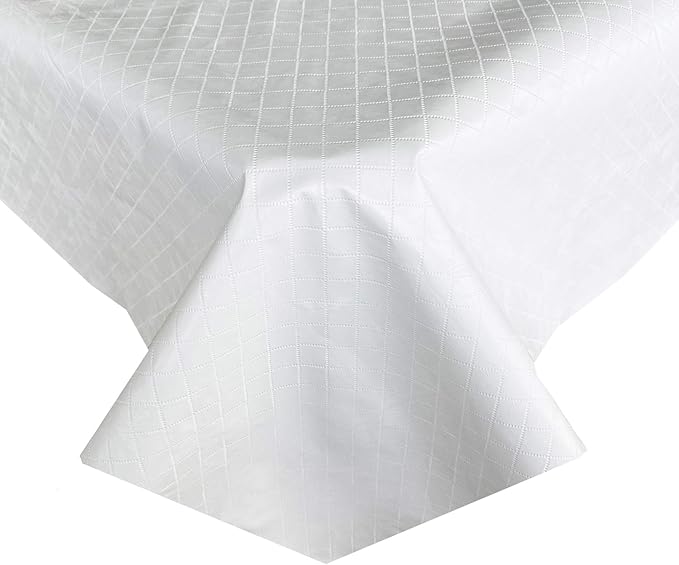 Newbridge Quilted Waterproof Cut to Fit Table Pad Protector with Flannel Backing, Heat Resistant, Wipe Clean, Cushioned Pad Protects Table from Spills and Scratches, 70 Inch Round