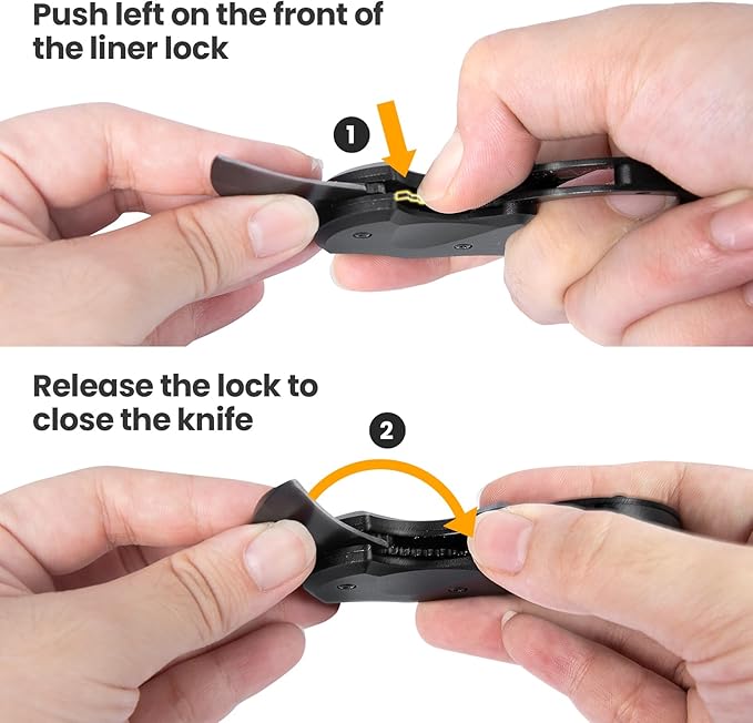 2 Pack Small Pocket Knife Gifts for Men & Women, Folding Box Cutter, Birthday & Christmas Stocking Stuffers Gifts Idea for Wife Husband Dad Mom (Black & Pink)