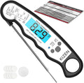 Kizen Instant Read Meat Thermometer Digital - Food Thermometer for Cooking, Grill, Oven, BBQ - Waterproof and Backlit Display - Kitchen Gadgets