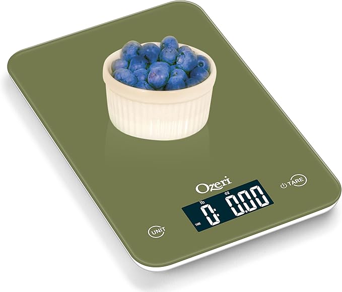 Ozeri Touch Professional Digital Kitchen Scale (12 lbs Edition) in Tempered Glass