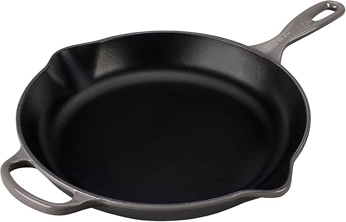 Le Creuset Enameled Cast Iron Signature Iron Handle Skillet, 11.75", Oyster