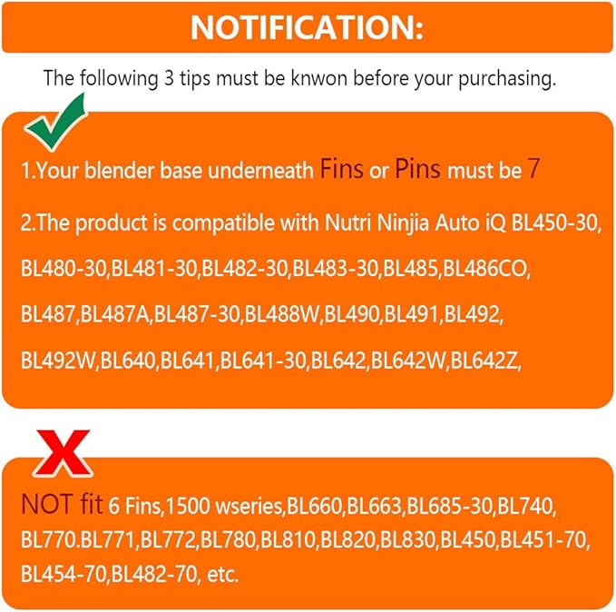 [Upgraded] Replacement 24oz Cups for Nutri Ninja Blenders, Cups with 7 Fins Replacement Extractor Blade Parts fit Ninja Auto iQ BL682-30 BL642-30 BL450-30 BL455-30 BL456-30 BL482-30 BL687CO-30 etc.
