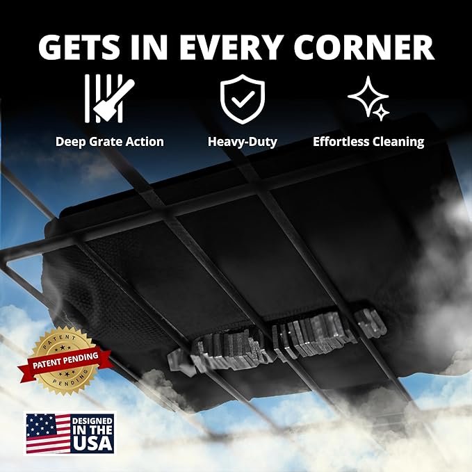 Grill Rescue BBQ Replaceable Scraper Cleaning Head, [Rescue-Upgraded], Bristle Free, Durable and Unique Scraper Tools for Cast Iron or Stainless-Steel Grates, Barbecue Cleaner (Ultra Pro Head)