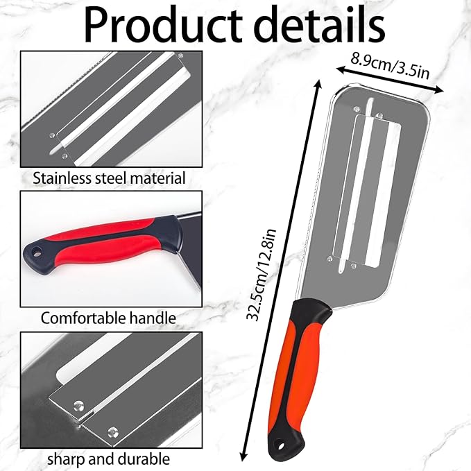 Julian Peeler for Vegetable, Multifunctional Vegetable Cutter Set – Stainless Steel Double-Layer Slicer with Julienne Peeler for Cabbage, Carrots, Potatoes – Kitchen Prep Tool Combo