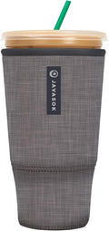 Sok It JavaSok Iced Coffee & Cold Soda Insulated Neoprene Cup Sleeve (Anthracite, XXLarge: 44-48oz)