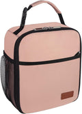 Femuar Lunch Box for Men Women Adults, Small Lunchbox for Work Picnic - Reusable Lunch bag Portable Lunch tote, Light Pink