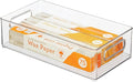 iDesign Stackable Fridge Bin - Storage Bin for Freezer or Pantry Organization, Clear, Made in USA
