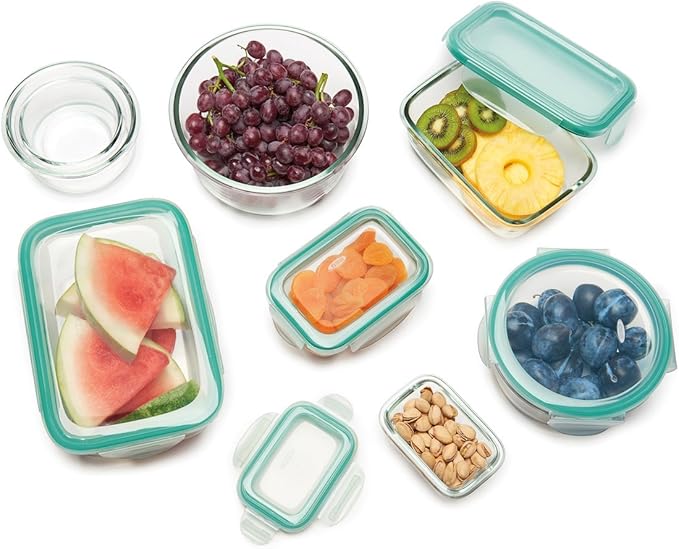 OXO Good Grips 1 Cup Smart Seal Airtight Glass Round Food Storage Container