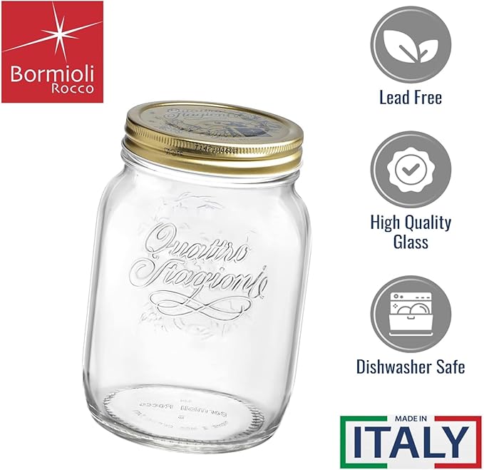 Bormioli Rocco Quattro Stagioni Maxi Collection - Jar - 2 Liter (67.75 oz.)