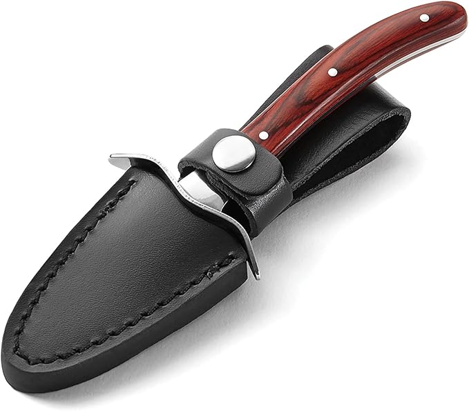 Outset 76469 Oyster Lovers Cast Iron Grill Set and Knife, Multicolored