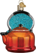 Old World Christmas 32349 Ornaments: Coffee and Tea Gifts Glass Blown Ornaments for Christmas Tree, Tea Kettle