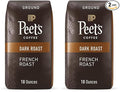 Peet's Coffee Dark Roast Ground Coffee | French Roast | 36 Ounces | 2 Bags