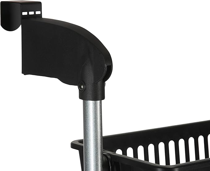 Neu Home Over the Door 6-Basket Hanging Storage Unit with Hooks, black (NH-17716)