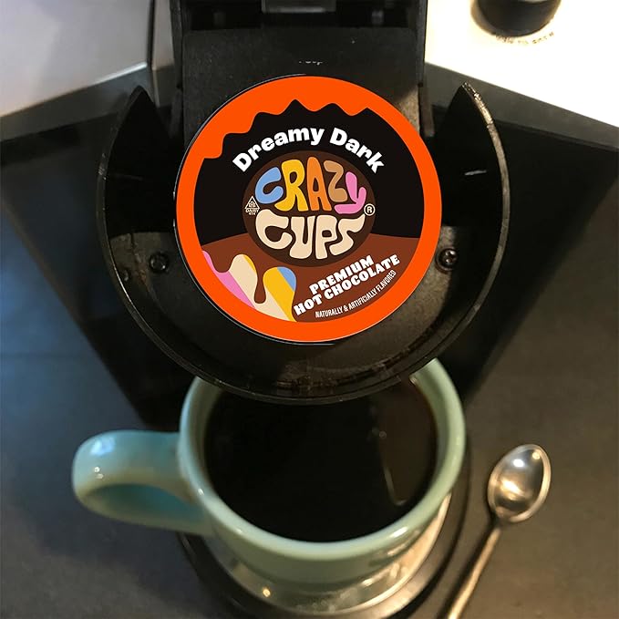 Hot Chocolate and Cappuccino Single Serve Cups, Variety Pack Sampler For Keurig K Cup Brewers, includes Hot Cocoa from Grove Square and Crazy Cups, 50 Count