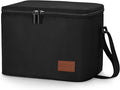 Aosbos Lunch Box for Men, Insulated Lunch Bag Adults, Leakproof Cooler Lunch Boxes, Reusable Food Containers, 7.5L Loncheras Para Hombres, Honeycomb Black