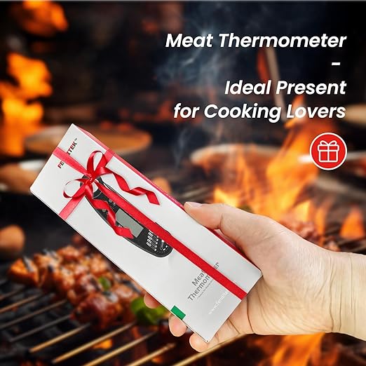 Digital Meat Thermometer，Instant Read Food Cooking Thermometer for Grilling，Waterproof Steak Thermometer for Kitchen and Outside, BBQ, Turkey, Candy, Liquids, Beef