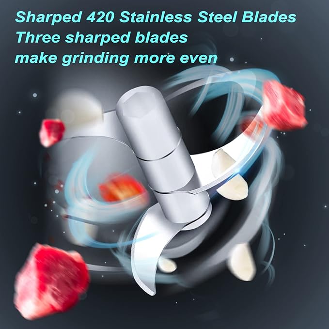 Garlic Chopper, Mini Food Processor, USB Rechargeable Mini Chopper, Powerful Garlic Crusher, Blender to Vegetable, Wireless Vegetable Chopper for Ginger, Chili, Fruit, Meat, etc（250ML）