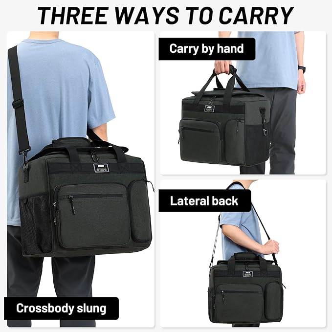 MIER 30L Extra Large Soft Cooler Bag with Bottle Opener for Camping Beach BBQ Grocery Leakproof Picnic Lunch Bag, Collapsible, 45Can (Dark Gray)