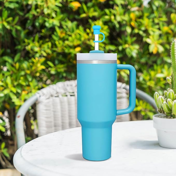 Adjustable Straw Cover for Stanley, Simple Modern, Owala, Yeti, Hydro Flask, Reduce, Hydrapeak, Meoky, MaxBase, Beast, Marrs, Suitable for All Brand of 6mm-10mm Diameter Straw, Dishwasher safe