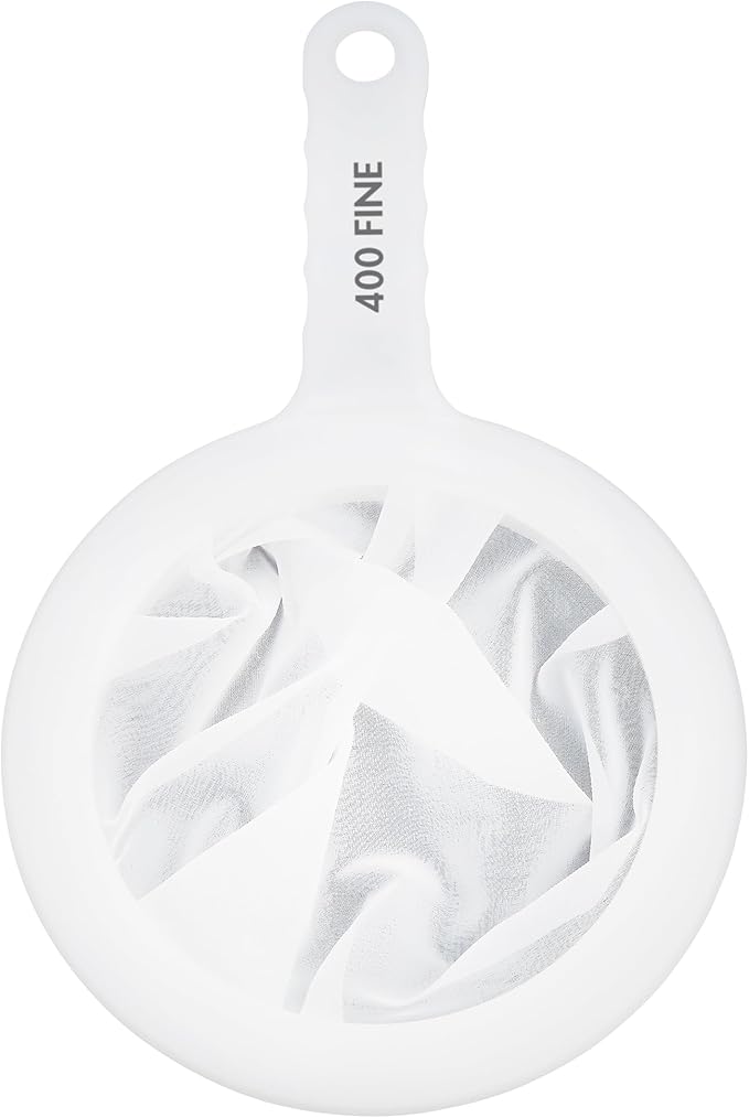 HIC Kitchen Ultra-Fine Mesh Strainers, Set Of 3 (100, 200, And 400 Mesh Count), For Filtering Juices, Nut Milks, Oils, And Sauces