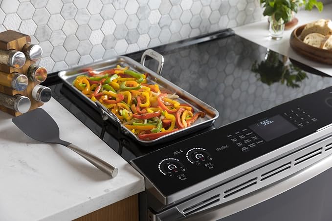Chantal Stainless Steel Griddle, 19" x 9.5" (Brushed Stainless Steel)