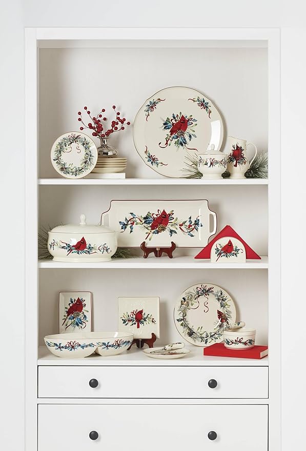 Lenox 847266 Winter Greetings Sugar & Creamer Set, Christmas & Holiday Hosting