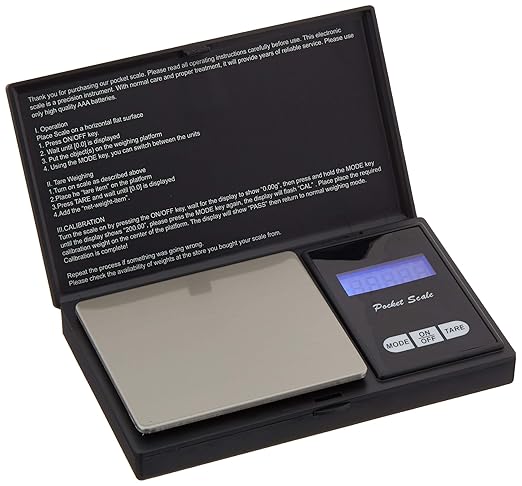 Digital Food Scales Precision 500g/0.01g, Small Pocket Ounces Grams, Portable Travel, Jewelry Scale (Battery Included)