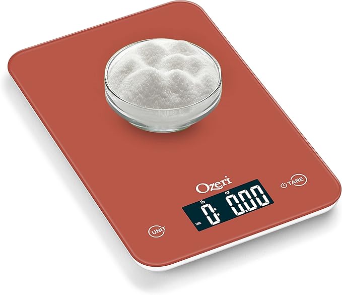 Ozeri Touch Professional Digital Kitchen Scale (12 lbs Edition) in Tempered Glass