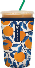 Sok It JavaSok Iced Coffee & Cold Soda Insulated Neoprene Cup Sleeve (Peel the Love, Medium: 22-28oz)