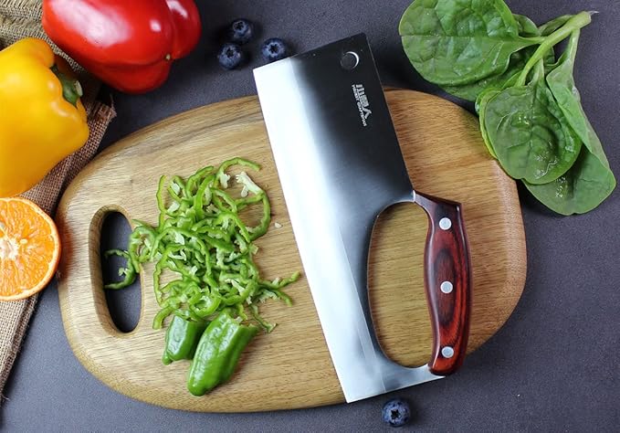 Meat Cleaver Knife Japanese Chef Knife for Vegeable Meat Cutting, Effort Save Unique Knives