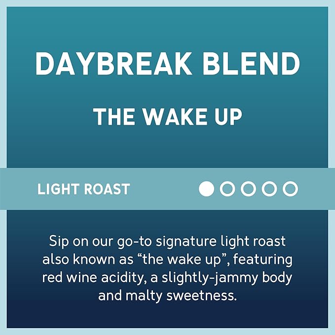 Caribou Coffee, Light Roast Ground Coffee - Daybreak Morning Blend 20 Ounce Bag - Packaging May Vary (Pack of 3)