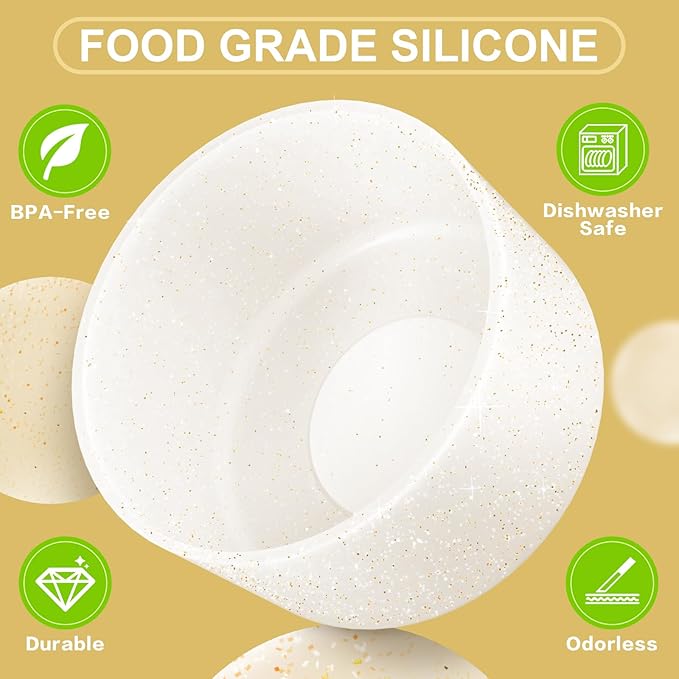 2 PCS Glitter Silicone Boot for Owala Water Bottle, Anti-Slip Protective Sleeve for FreeSip/Twist/Flip Stainless Steel Water Bottles Accessories