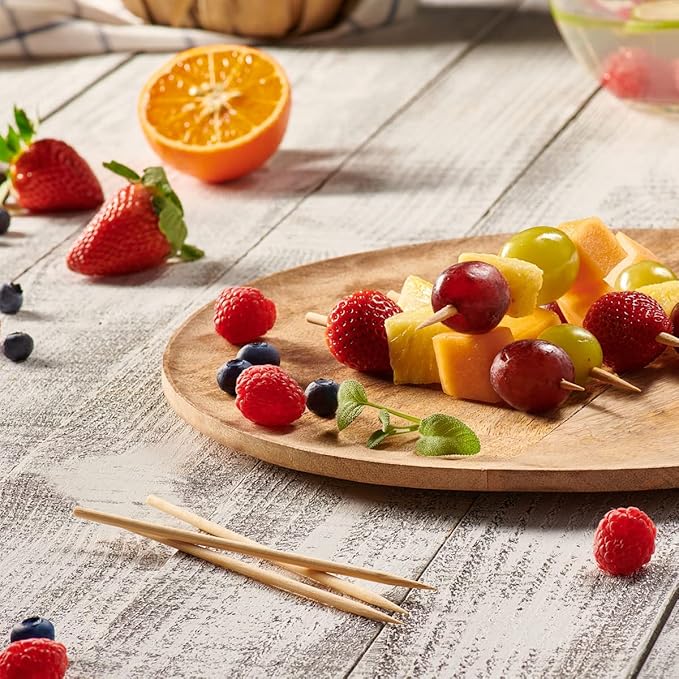 Comfy Package [Case of 5000] 6 Inch Bamboo Wooden Skewers For Grilling, Shish Kabob, Fruits, Appetizers, and Cocktails