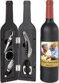 Let's Make Memories Personalized Photo 5-Piece Wine Tool Set - Wine Bottle Opener - Gold