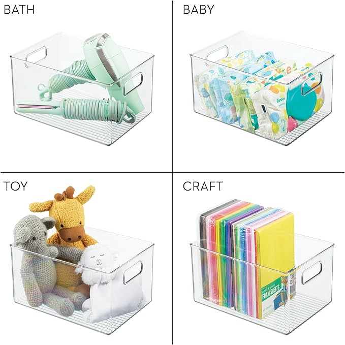 InterDesign iDesign Recycled Plastic Pantry Storage Bin – Linus Collection - Clear