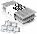 glacio Ice Cube Tray – Small Silicone Molds with Lids, BPA-Free and Flexible for Cocktails and Beverages – Set of 2
