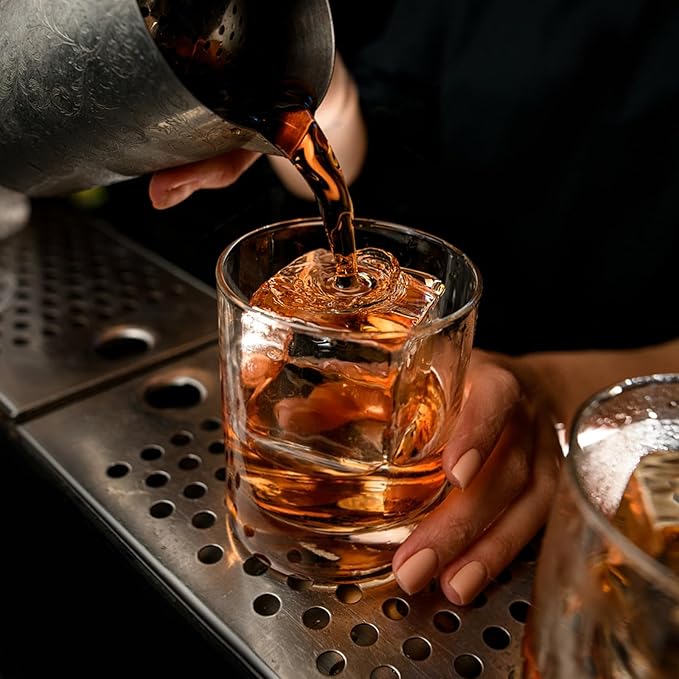 Samuelworld Large Ice Cube Tray: 2024 Upgraded Silicone Square Ice Cube Mold For Whiskey, New Upgraded 2 Inch Large Cubed Ice Trays for Cocktail, Big Cube Ice Maker Mold (2 Pack, Black)