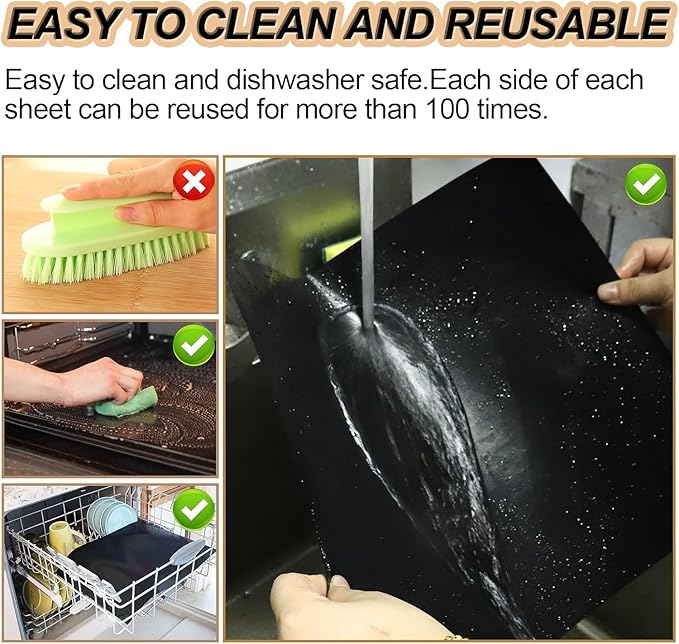 UBeesize 7 Pack Black Grill Mats for Outdoor Grill, Heavy Duty BBQ Grilling Matt & Oven Liners, Resuable, Easy to Clean, Works on Gas Charcoal Electric Grill, Smoker, Oven -15.75 x 13 Inch